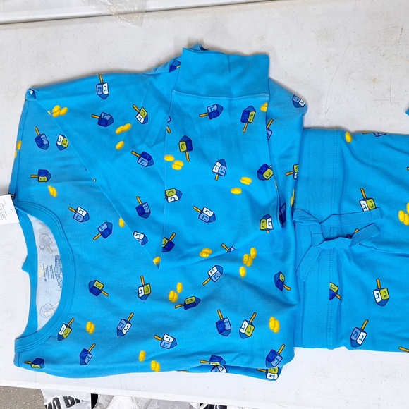 NEW! Men's Big & Tall Hanukkah Matching Family Pajama Set, Blue - Wondershop - Picture 2 of 11